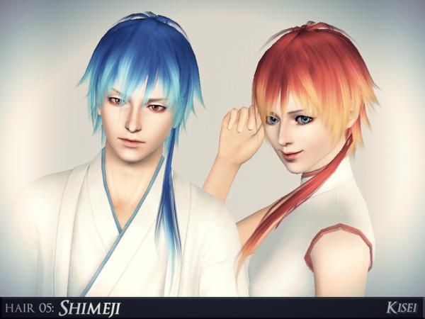 Sims 3 anime hairstyles 2016